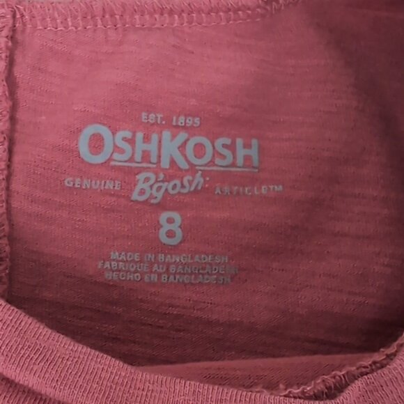 3/$20 Oshkosh Heart Long Sleeve Tshirt Gold Butterfly Sequin Girls Mauve Top - Picture 7 of 10